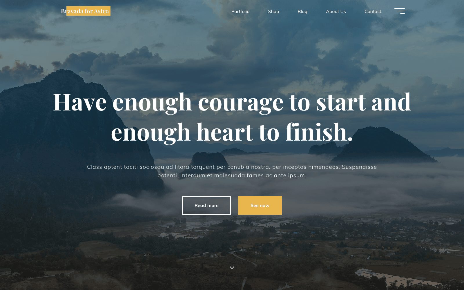 Bravada — a WordPress theme ported to Astro and EmDash, running live on Cloudflare